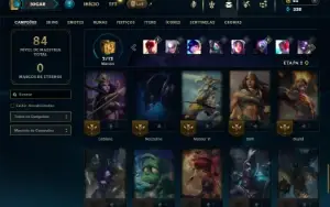Platina 3 com 50 Champs e 16 Skins