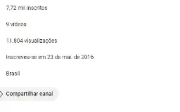 Youtube, Pronto para Monetização.Troco por conta do Insta