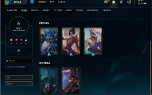 Conta bronze 2 com 26 Champs e 6 Skins ( 1 Ultimate )