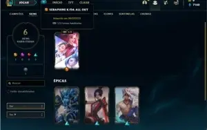 Conta bronze 2 com 26 Champs e 6 Skins ( 1 Ultimate )