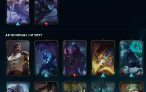 Conta LOL 182 Skins com RP Lv661 + Conta Valorant de Brinde
