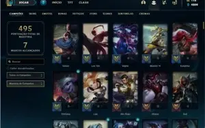 Conta prata 3 com TODOS os champs e 87 Skins
