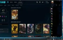 CONTA DE LOL OURO 1 75 PDL BORDA PLATINA SKINS E CAMPEOS