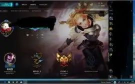 CONTA DE LOL OURO 1 75 PDL BORDA PLATINA SKINS E CAMPEOS