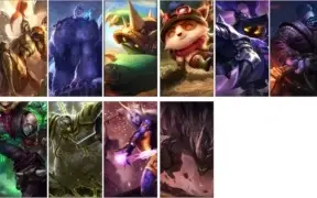 Conta LOL lvl30 com 23 campeões, alguns com skins