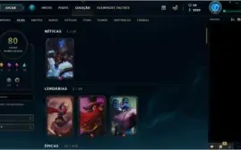 Conta League of Legends lvl 82