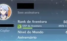 AR 50 AYAKA, AYATO, JEAN, KEQING E GARANTIDO + FALCÃO