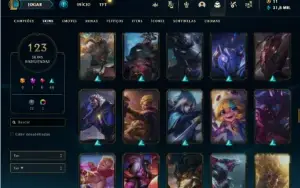 Conta Main Jg/Main Ww/Unranked/Varias Skins