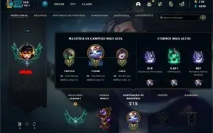 Vende-se Conta de LoL Platina 1
