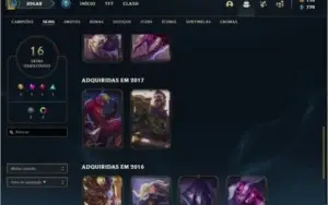 CONTA LEAGUE OF LEGENDS PLATINA l