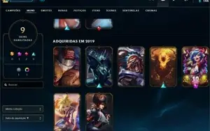 VENDO CONTA UNRANKED 30 COM SKIN DA RIVEN E FIORA!