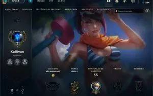 VENDO CONTA UNRANKED 30 COM SKIN DA RIVEN E FIORA!