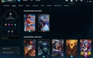 VENDO CONTA UNRANKED 30 COM SKIN DA RIVEN E FIORA!