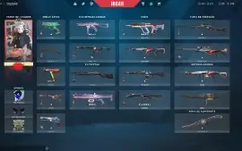 Conta de Valorat, com algumas skins no dima 1