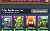 Conta Clash, cartas bem upadas 11 lendárias 4000+ troféus