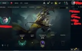 Conta platina 1, com mais de 100 champs
