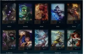 Conta league of legends (nunca jogado ranked)