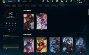Esmeralda 3 com 125 Champs e 93 Skins