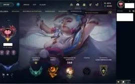 Conta LoL 1200+ skins Plat1