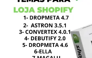 9 TEMAS LOJAS SHOPIFY E YAMPI - ACESSO VITALICIO