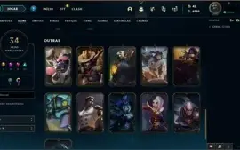 Conta League of Legends [Platina 4] [34 SKINS]