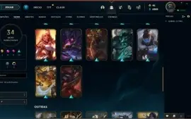 Conta League of Legends [Platina 4] [34 SKINS]