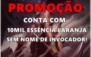 CONTA SEM NICK E COM 10MIL DE ESSÊNCIA LARANJA
