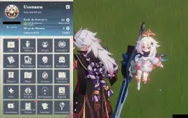 Conta AR 33 -  Itto, Ganyu, Albedo - Genshin Impact
