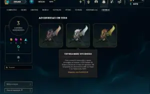 Conta league of legends smurf esmeralda main trynda