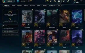 Conta league of legends smurf esmeralda main trynda