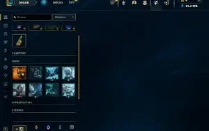 Mestre com 26 Champs e 1 Skin + 8 Fragmentos