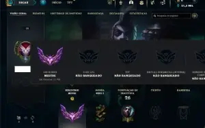 Mestre com 26 Champs e 1 Skin + 8 Fragmentos