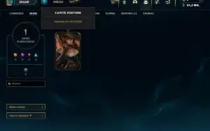Mestre com 26 Champs e 1 Skin + 8 Fragmentos