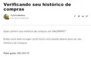 CONTA VALORANT/LOL 694 GASTOS