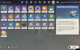 Conta Genshin Ar 56 16* Personagens 5 Estrelas E 8* Amas T5