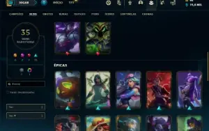 Conta prata 2 com 45 Champs e 35 Skins ( MAIN ADC )