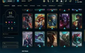 Conta prata 2 com 45 Champs e 35 Skins ( MAIN ADC )