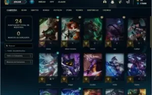 Conta diamante 4 com 4 skins e 26 champs + 17k de EA