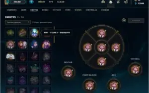 Conta diamante 4 com 4 skins e 26 champs + 17k de EA