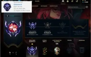 Conta diamante 4 com 4 skins e 26 champs + 17k de EA