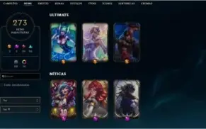 Conta Plat 4 274 Skins