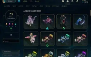 Conta League of Legends + de 700 skins e 10k investido