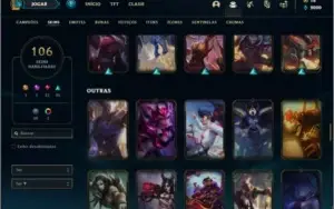 Conta prata 2 com 128 champs e 106 skins