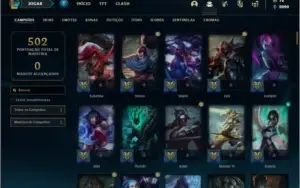 Conta prata 2 com 128 champs e 106 skins