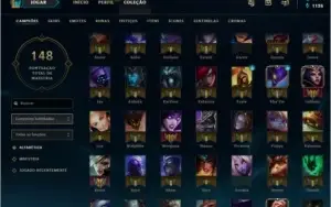 Conta LOL - Platina V , borda de gold