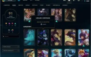 Conta Ouro IV, 91skin 139 campeões