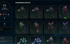 Lol Conta Mestre cheia de skin todos os champs