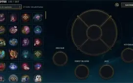 Lol Conta Mestre cheia de skin todos os champs