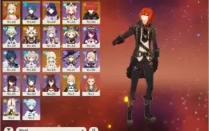 Arataki itto, Raiden, Yoimiya, Diluc, Ar37