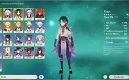 CONTA GENSHIN IMPACT AR-52 Diluc, Xiao, Venti, Qiqi, Jean